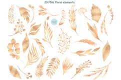 Golden branches clipart | Gold floral clipart Product Image 2
