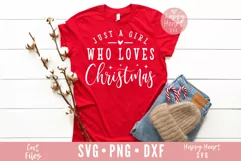 Just A Girl Who Loves Christmas SVG Product Image 2