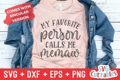 My Favorite People Call Me Memaw| Mother's Day SVG Product Image 2
