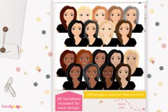 Girl clipart avatar, female logo, social brand LVB63 Myrtle Product Image 2