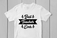 Best Teacher Ever - Teacher SVG EPS DXF PNG Cutting Files Product Image 2