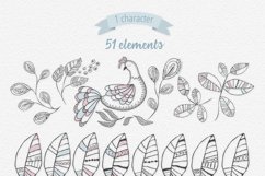 Boho Leaves Illustration Set Product Image 5
