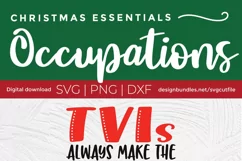 Christmas Teacher of the Visually Impaired svg - TVI svg Product Image 3