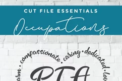 PTA svg heart word Art - a Parent Teacher Association SVG Product Image 2