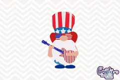Guitar Gnome Lefty Clipart | 4th Of July Patriotic Svg Product Image 2