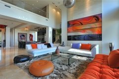 Modern luxury living room interior with artistic decor Product Image 1