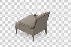 Isometric Arm Chair 3D isolated render Product Image 1