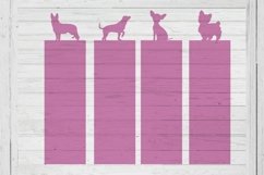2 x 7 dog bookmark template svg dxf png ai files Product Image 1