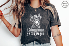 Christian Donkey If God Can Use A Donkey He Can Use You SVG Product Image 4