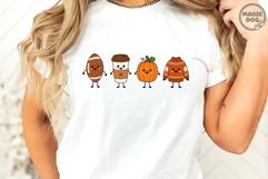 Cute Autumn Friends Doodle Pumpkin Spice Coffee Cozy SVG Product Image 4