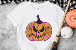 Halloween Pumpkin, Spider Web, Jack-o-lantern Embroidery Product Image 3