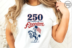 USA 250th Anniversary Cowboy Rider|Patriotic 4th July SVG Product Image 4