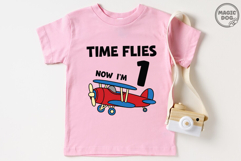 Airplane Birthday SVG|Time Flies Now I'm 1|Pilot Theme Party Product Image 4