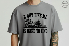 Bigfoot A Guy Like Me Is Hard To Find|Sasquatch Cowboy Dad Product Image 4
