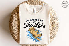 I'd Rather Be At The Lake|Golden Retriever Lake Summer Dog Product Image 2