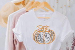 Floral Pumpkin Embroidery Design Product Image 3