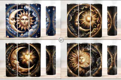 4 Celestial Tumbler Wrap. Day and Night 20 oz PNG Product Image 2
