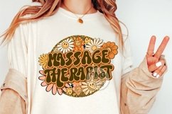 Massage Therapist Png Retro Groovy Floral Sublimation Design Product Image 4