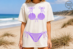 Coquette Seashell Bikini Summer Coastal Girly Beach Swimsuit Product Image 3