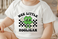 Wee Little Hooligan St Patricks Day|Retro Shamrock Clover Product Image 2