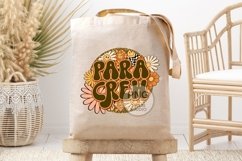 Para Crew Png Paraprofessional Parapro Retro Groovy Floral Product Image 4