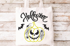 Halloween Pumpkin with bats, spiders, spider web. Product Image 3