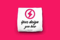 Square Folded Shirt Photoshop PSD & PNG Product Mockup Product Image 2