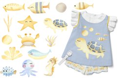 Golden Underwater - Watercolor Nursery Collection Product Image 3