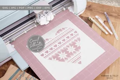 Christmas Pattern Heart - SVG EPS DXF PNG PDF JPG Cut File Product Image 2