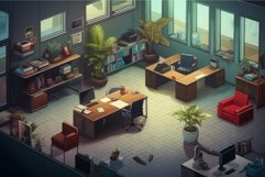 Modern office interior with daylight Product Image 1