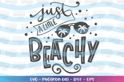 Summer svg just a little beachey clipart Product Image 1