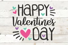Happy Valentines Day svg for Kids with Hearts Product Image 2