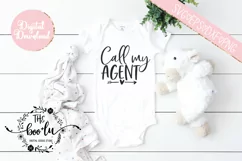 Call My Agent Baby Shower Gender Neutral SVG PNG EPS DXF Product Image 1