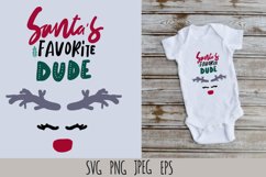 Christmas SVG| Santa's favorite dude.Baby t-shirt. SVG cut f Product Image 2