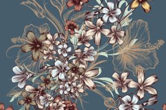 Beautiful pattern with hand drawn flowers in vintage style Product Image 3