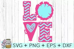 Cheer Love SVG DXF PNG EPS Cutting Files Product Image 2