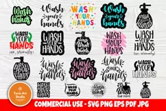 Wash Your Hands SVG | Bathroom Quotes | Toilet Signs Svg Product Image 1