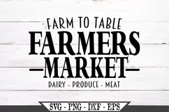 Farm To Table Farmers Market SVG Product Image 2
