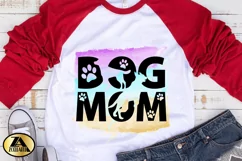 DOG MOM Sublimation Dog PNG Mothers Day Watercolor PNG Product Image 5