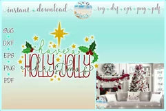 Have A Holly Jolly Christmas Quote SVG Dxf Eps Png PDF Product Image 1