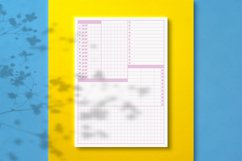 Grid Daily Planner PDF, KDP Interior Product Image 2