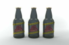 Soft Drink Three Bottle Mockup Product Image 1