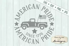 American Pride Vintage Truck SVG DXF Files Product Image 2