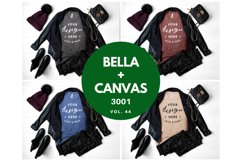 Autumn Fall Winter TShirt Mockup Bundle Bella Canvas 3001 Product Image 1