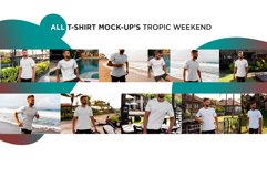 T-Shirt Mock-Up Tropic Weekend Product Image 4
