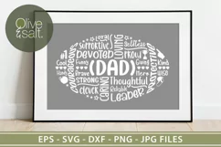 fathers day svg, dad svg, fathers day word art svg Product Image 3
