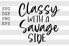 Classy with a savage side SVG Product Image 1
