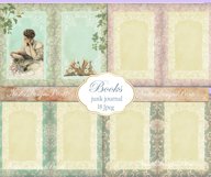 Books Junk Journal Digital Kit, Books Printable Journal Product Image 2