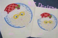 Santa Circle Machine Applique Embroidery Design Product Image 1