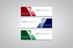 Vector abstract design web banner template Product Image 1